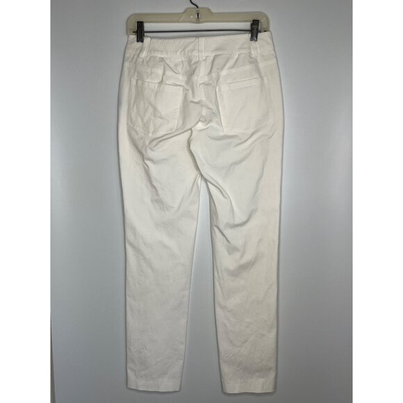 J McLaughlin Cotton Blend Slim Leg Lexi Jeans White 5 Pocket‎ Stretch Size 0 - Picture 5 of 8